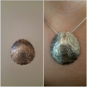 Sieraad Silver Flowers || materiaal: fijn zilver || excl ketting || Prijs € 75,00