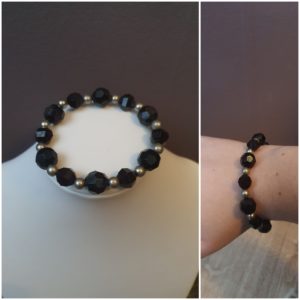 Sieraad Silver and Black Bracelet. Sieraad is VERKOCHT